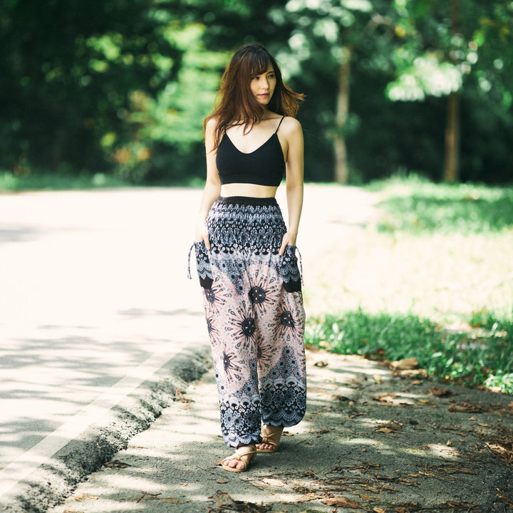 Flower Mandala Harem Pants - Lannaclothesdesign Shop