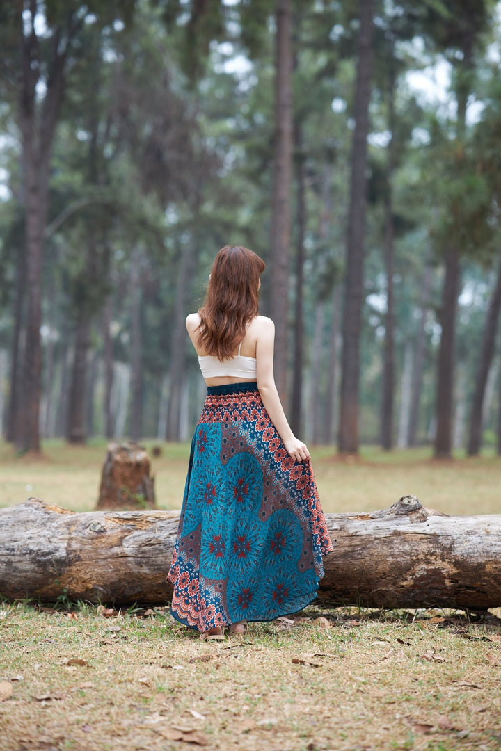 Flower Mandala Coconut Skirts - Lannaclothesdesign Shop