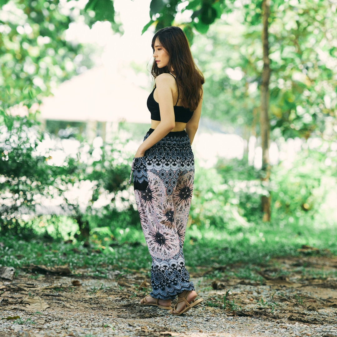 Flower Mandala Harem Pants - Lannaclothesdesign Shop