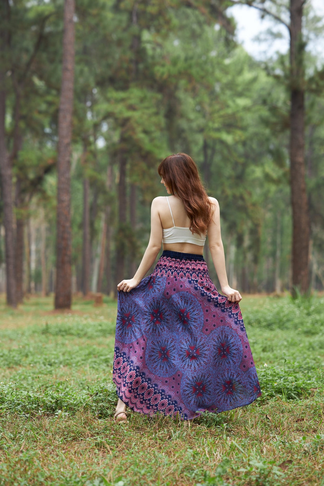 Flower Mandala Coconut Skirts - Lannaclothesdesign Shop