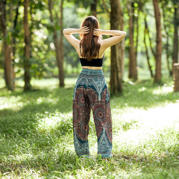 Mandala Print Boho Pants - Lannaclothesdesign Shop