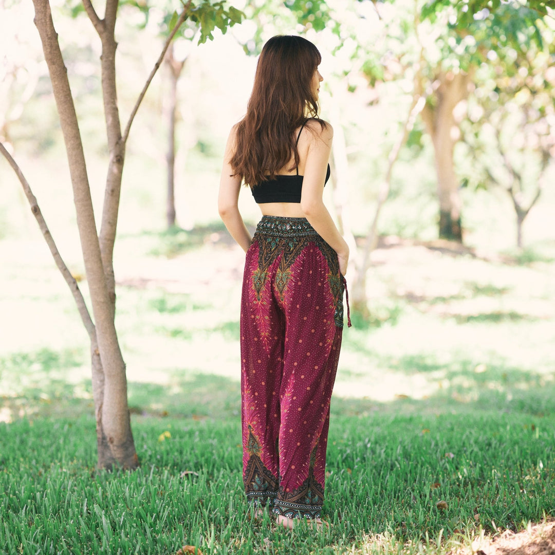 Boho Peacock Pants - Lannaclothesdesign Shop