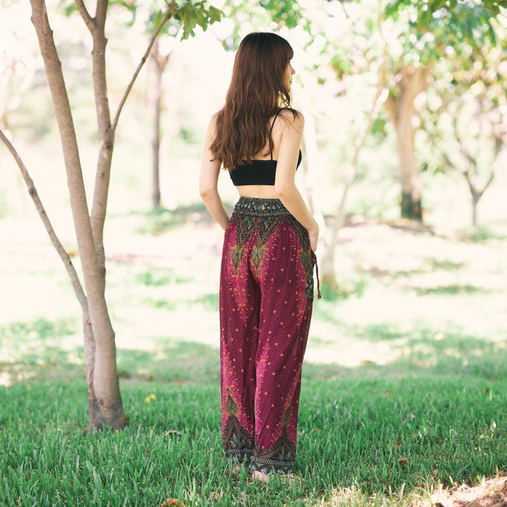 Boho Peacock Pants - Lannaclothesdesign Shop