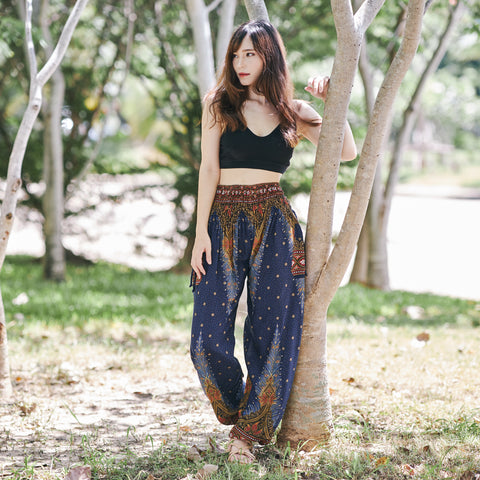 Boho Peacock Pants