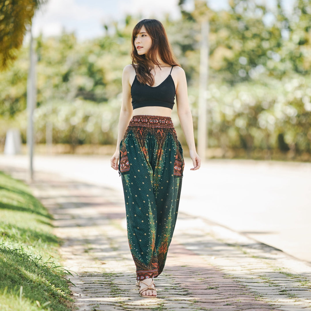 Boho Peacock Pants - Lannaclothesdesign Shop