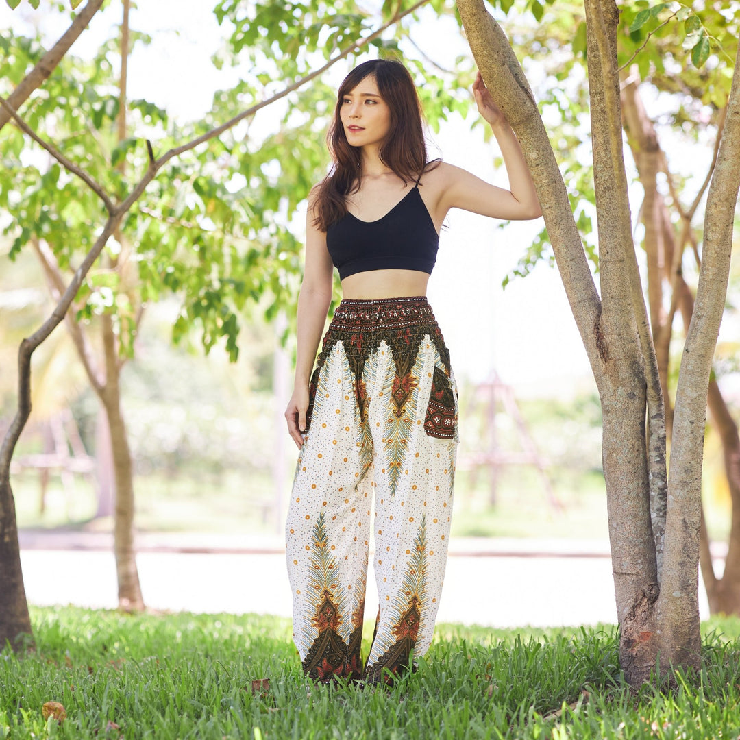 Boho Peacock Pants - Lannaclothesdesign Shop