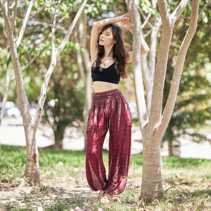 Peacock Harem Pants - Lannaclothesdesign Shop