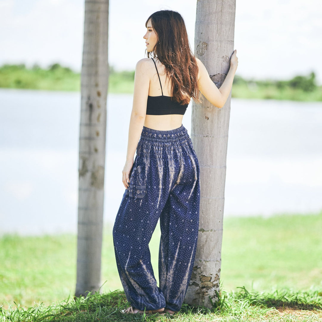 Peacock Harem Pants - Lannaclothesdesign Shop