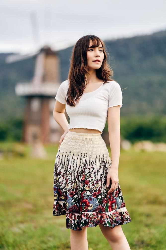 DARK BLUE FLOWER BOHO SKIRT - Lannaclothesdesign Shop