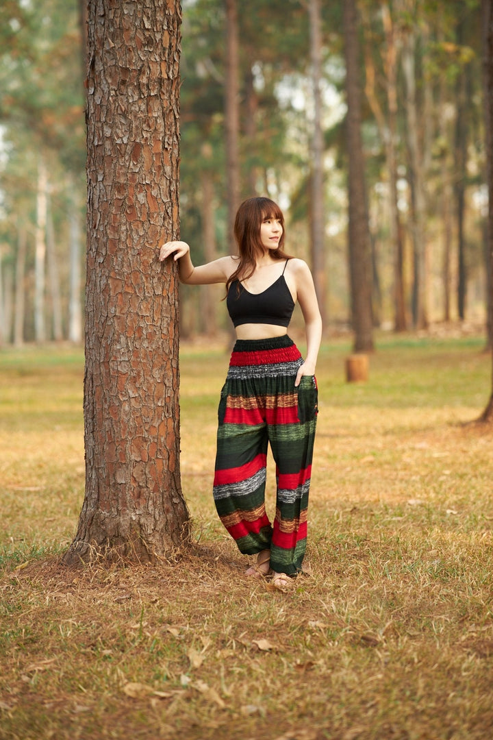 Big Striped Harem pants - Lannaclothesdesign Shop