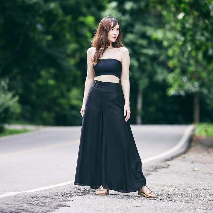 Plain Colors Wide Leg Palazzo Pants - Lannaclothesdesign Shop