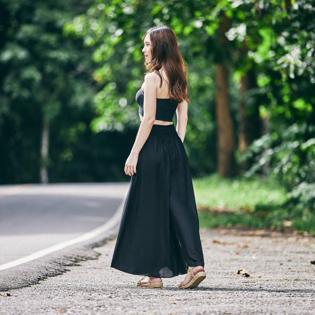 Plain Colors Wide Leg Palazzo Pants - Lannaclothesdesign Shop