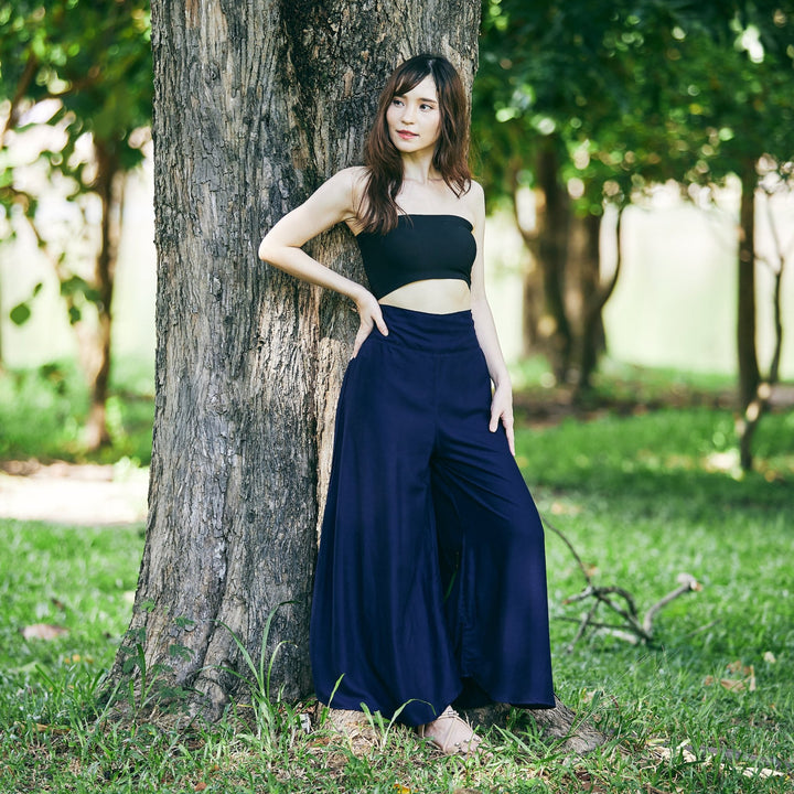 Plain Colors Wide Leg Palazzo Pants - Lannaclothesdesign Shop