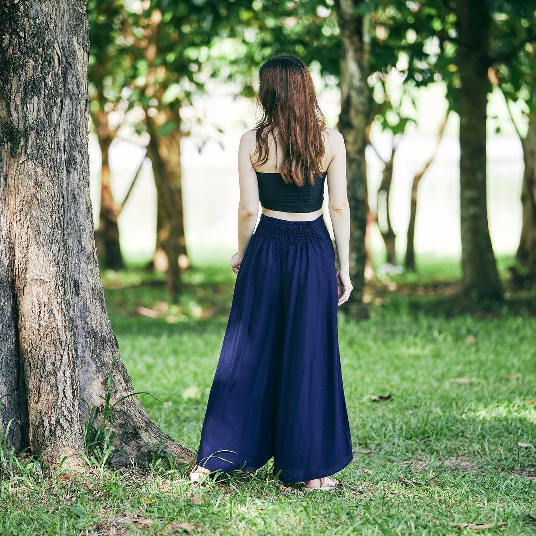 Plain Colors Wide Leg Palazzo Pants - Lannaclothesdesign Shop