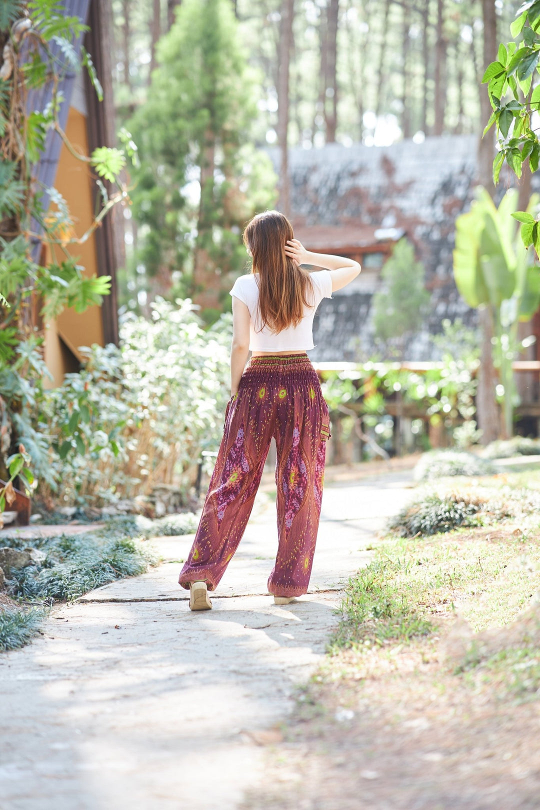 Floral Harem Pants - Lannaclothesdesign Shop