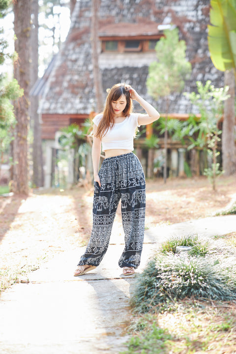 Big Elephant Harem Pants with Drawstring