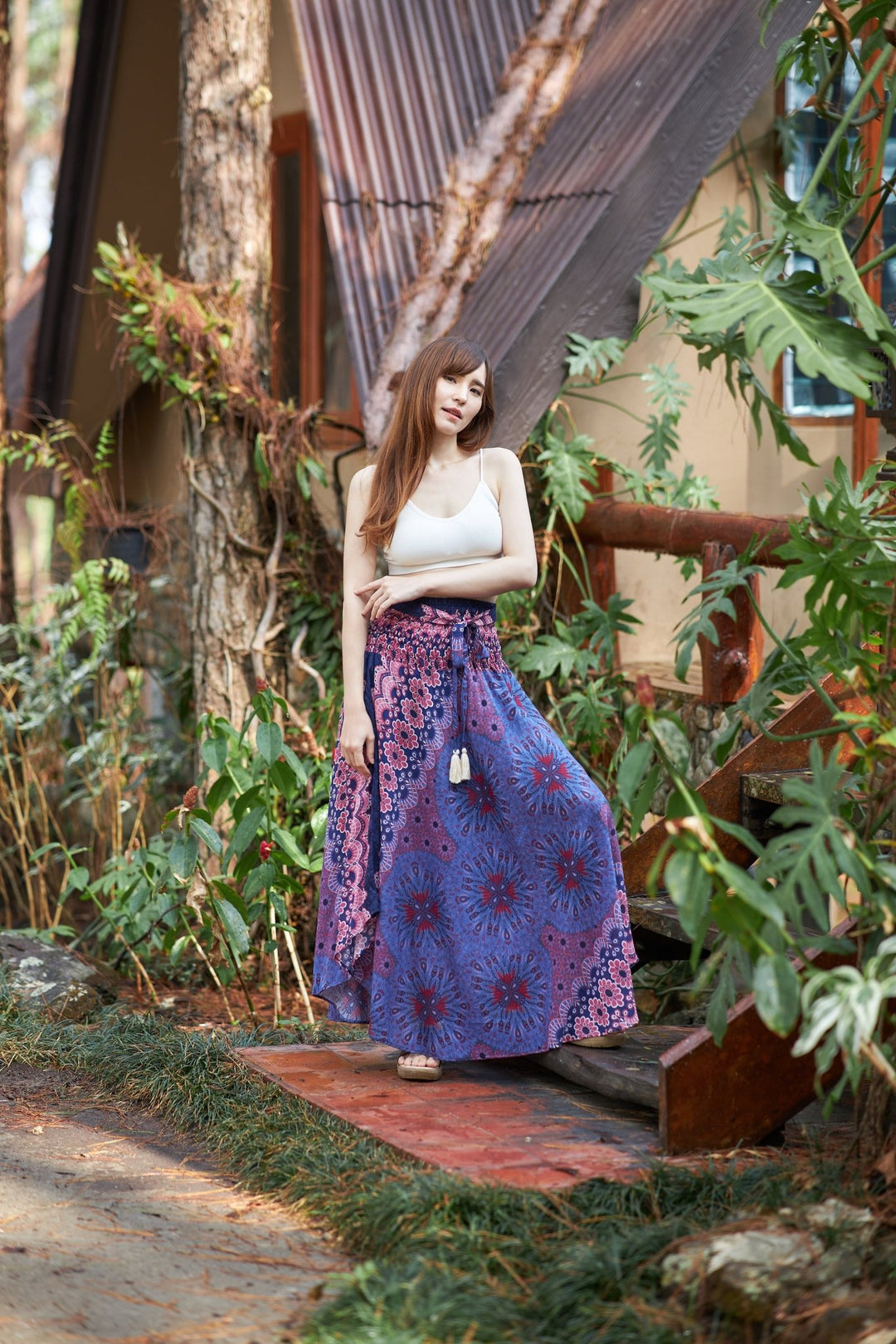 Flower Mandala Boho Skirts - Lannaclothesdesign Shop