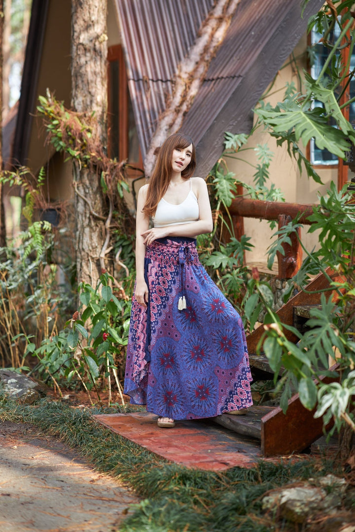 Flower Mandala Boho Skirts - Lannaclothesdesign Shop