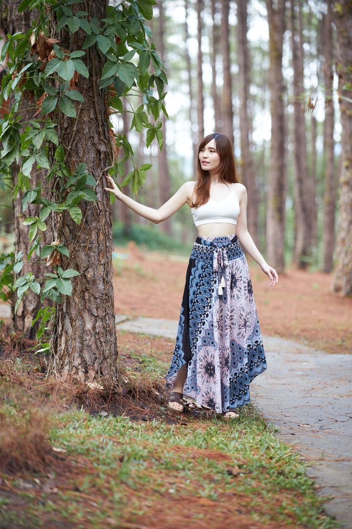 Flower Mandala Boho Skirts - Lannaclothesdesign Shop