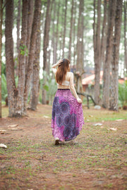 PURPLE BOHEMIAN MAXI SKIRT
