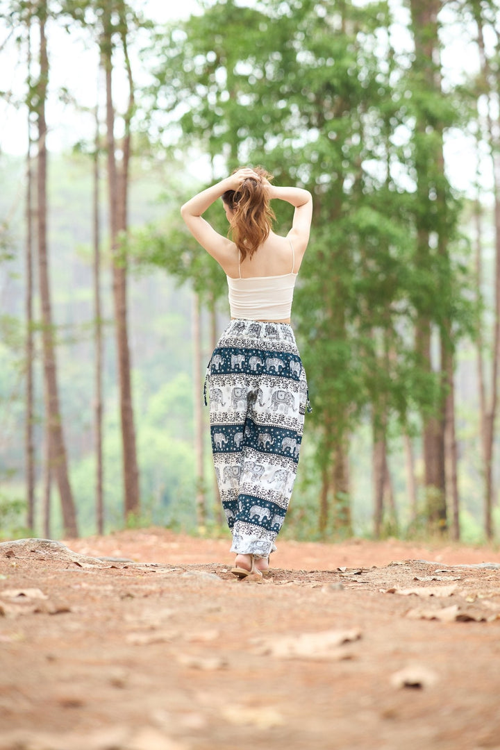 Elephant Forest Harem Pants - Lannaclothesdesign Shop