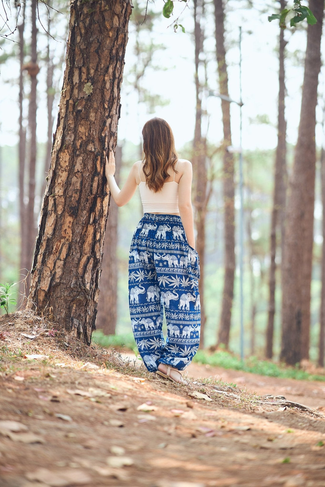Elephant Leaf Harem Pants - Lannaclothesdesign Shop