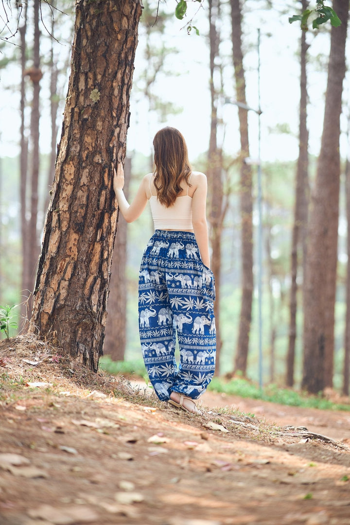 Elephant Leaf Harem Pants - Lannaclothesdesign Shop