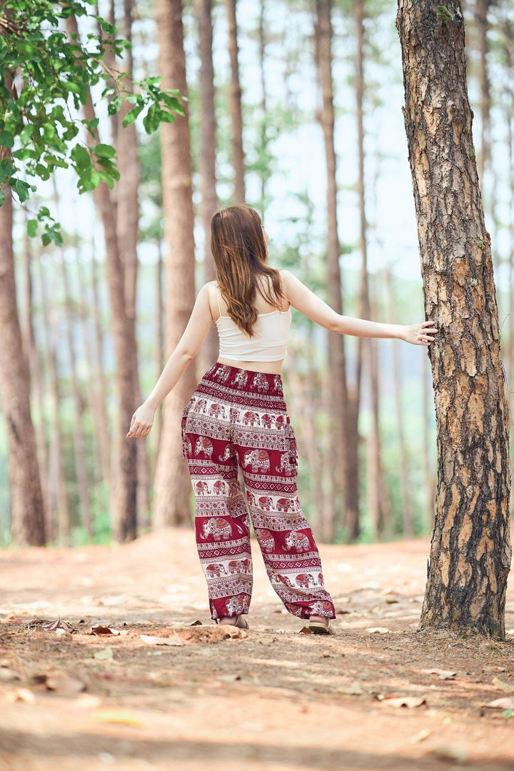 Geometry Elephant Harem Pants - Lannaclothesdesign Shop