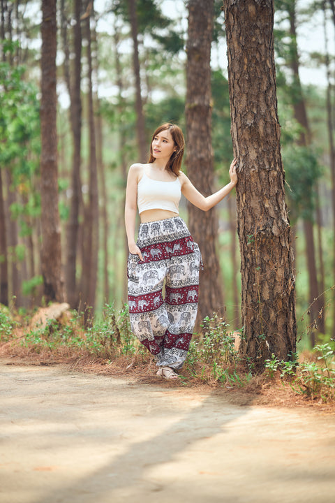 Elephant Forest Harem Pants