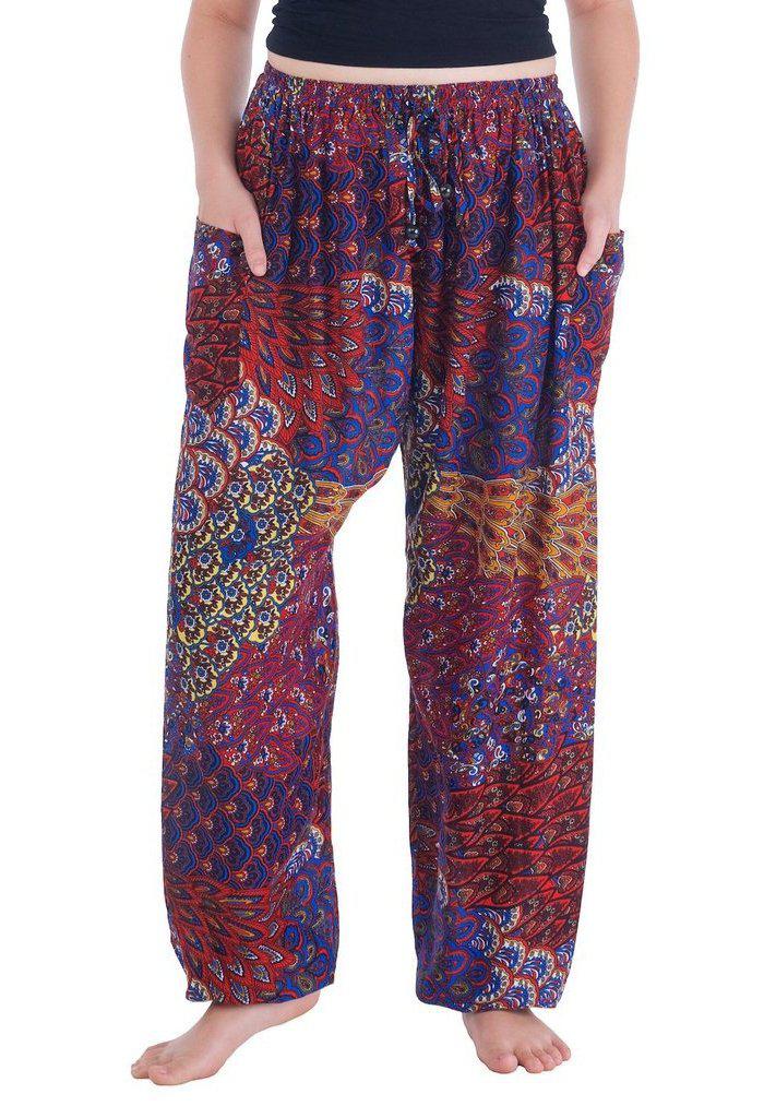 Colorful Harem Pants with Drawstring