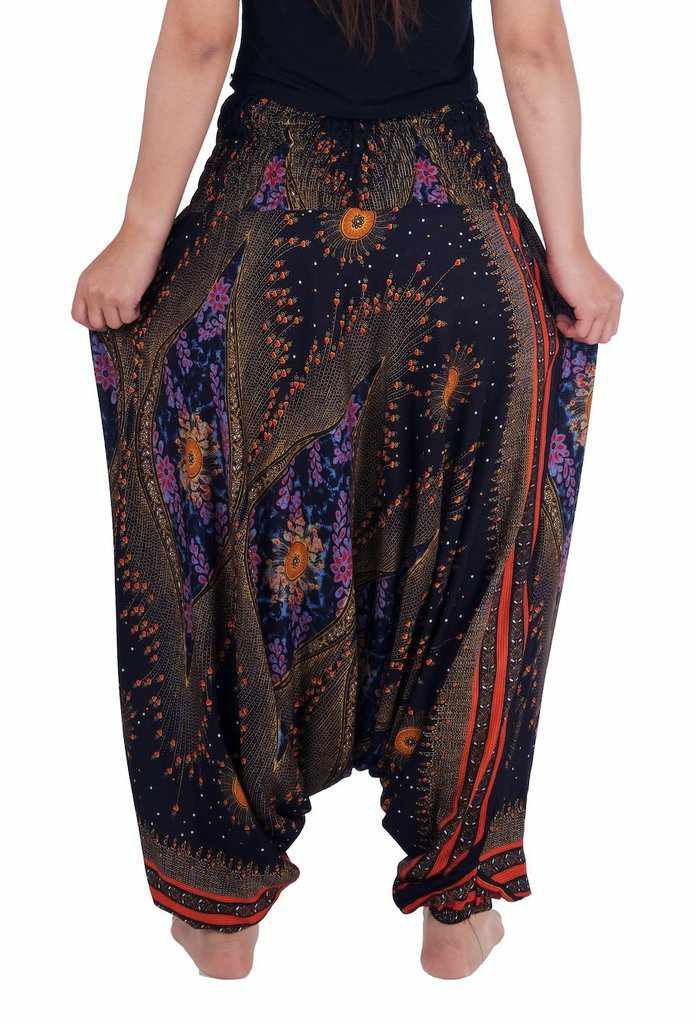 Flower Eye Harem Pants - Lannaclothesdesign Shop