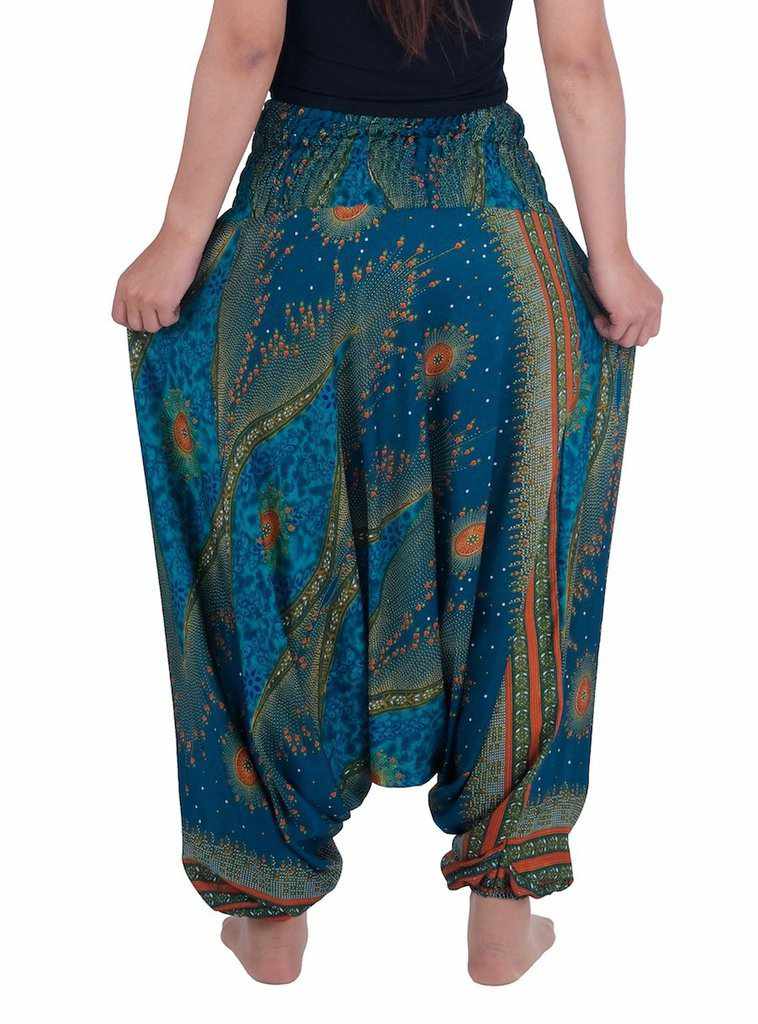 Flower Eye Harem Pants - Lannaclothesdesign Shop