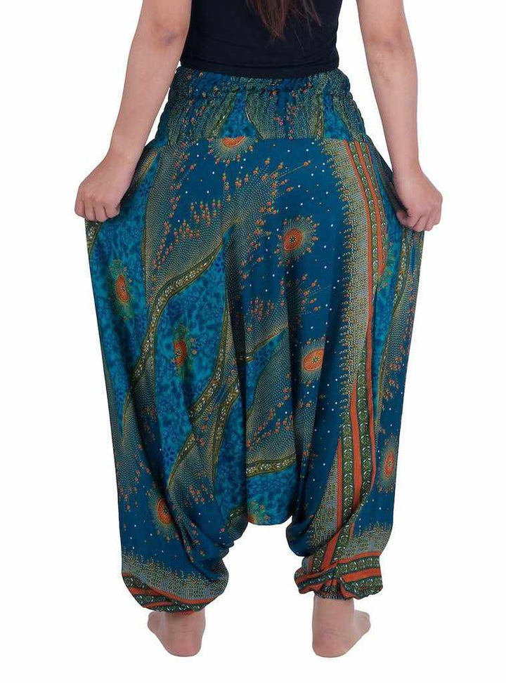 Flower Eye Harem Pants - Lannaclothesdesign Shop