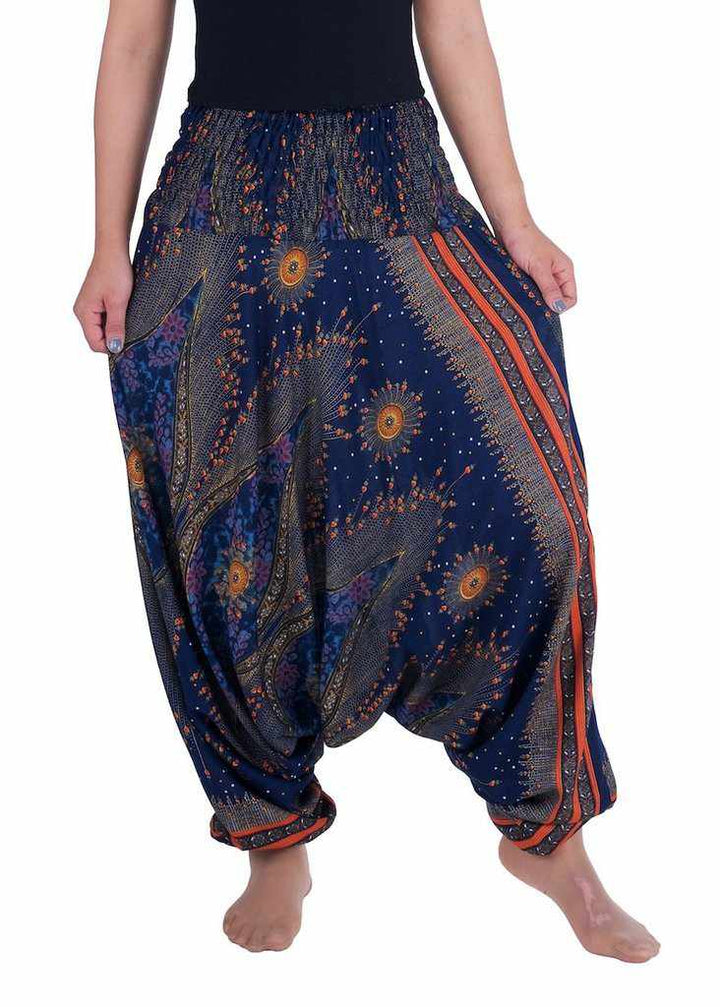 Flower Eye Harem Pants - Lannaclothesdesign Shop