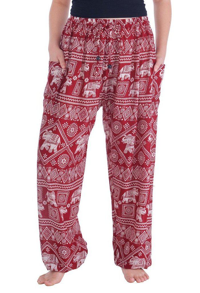 Harem Pants with Elephant Print