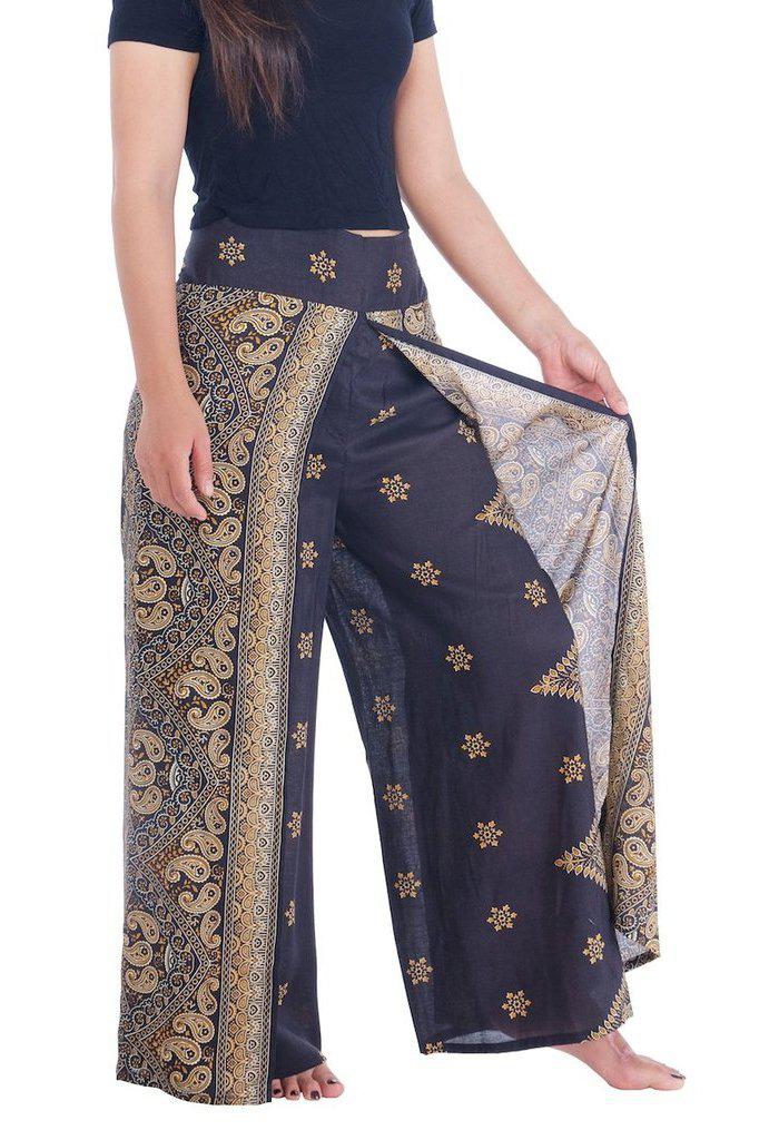 Peacock Flower Wide Legs - Lannaclothesdesign Shop