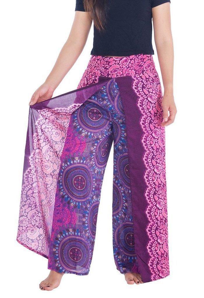 Rose Circle Wide Leg Pants