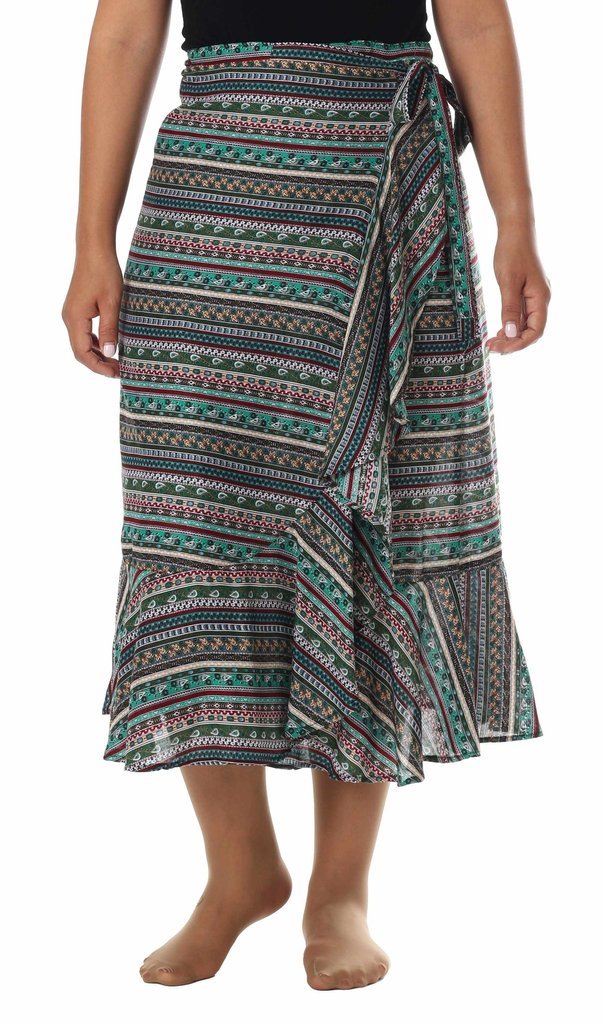 WOMENS BOHO WRAP SKIRT - Lannaclothesdesign Shop