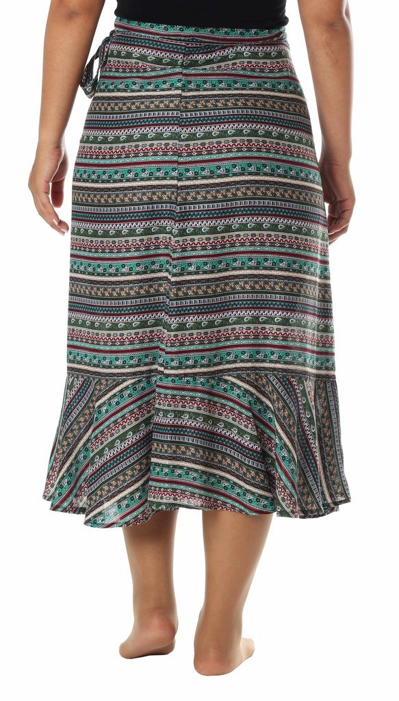WOMENS BOHO WRAP SKIRT - Lannaclothesdesign Shop