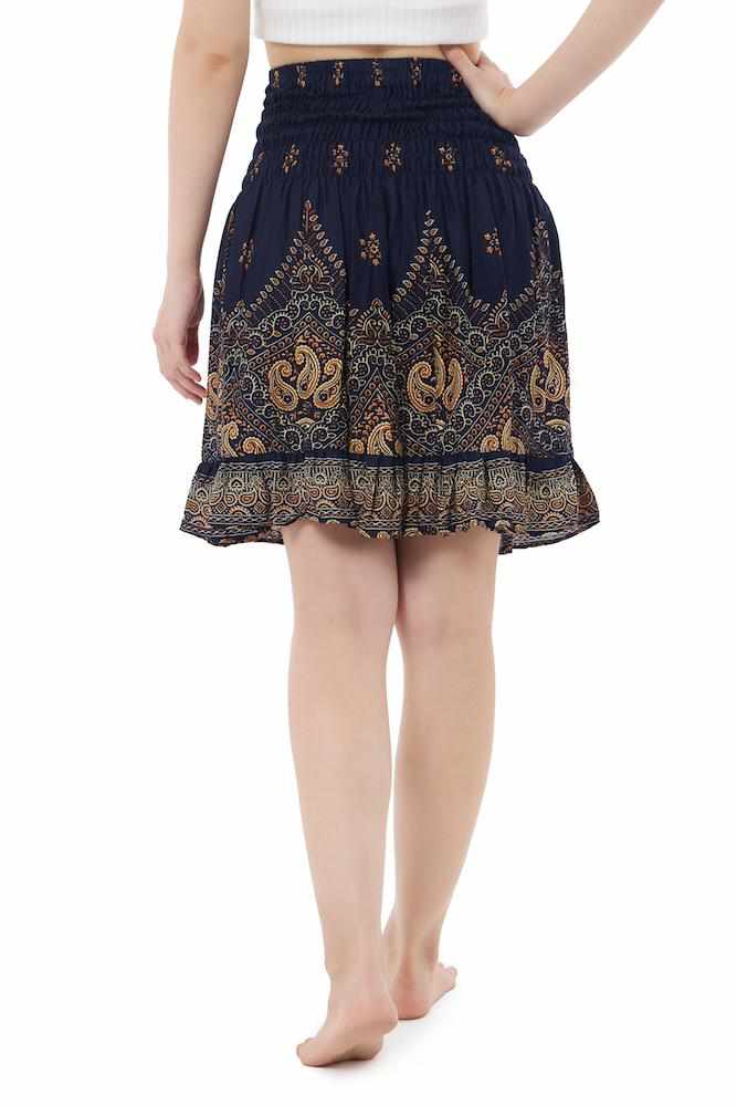 High Waisted Short Boho Skirt - Lannaclothesdesign Shop