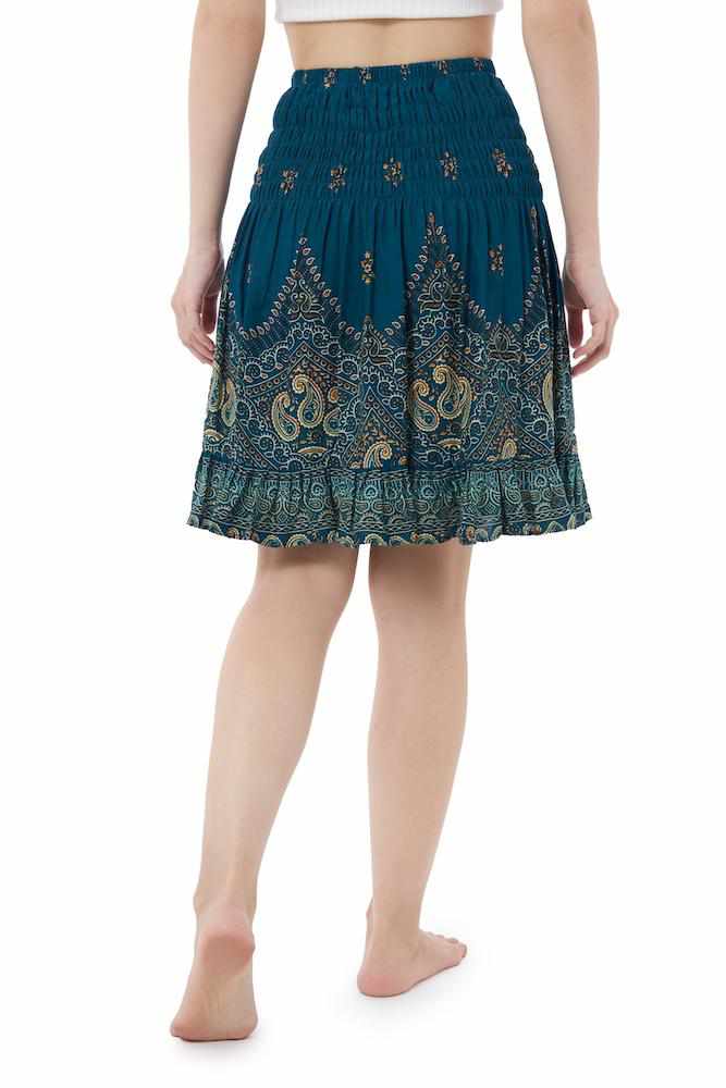High Waisted Short Boho Skirt - Lannaclothesdesign Shop