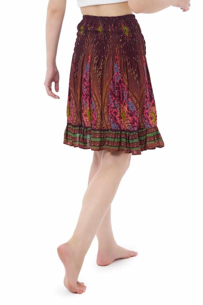 HIGH WAISTED FLORAL SKIRT - Lannaclothesdesign Shop