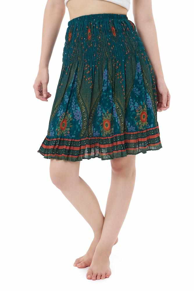 HIGH WAISTED FLORAL SKIRT - Lannaclothesdesign Shop