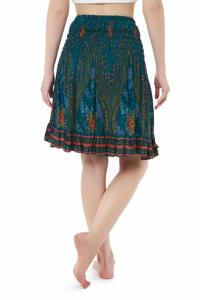 HIGH WAISTED FLORAL SKIRT - Lannaclothesdesign Shop