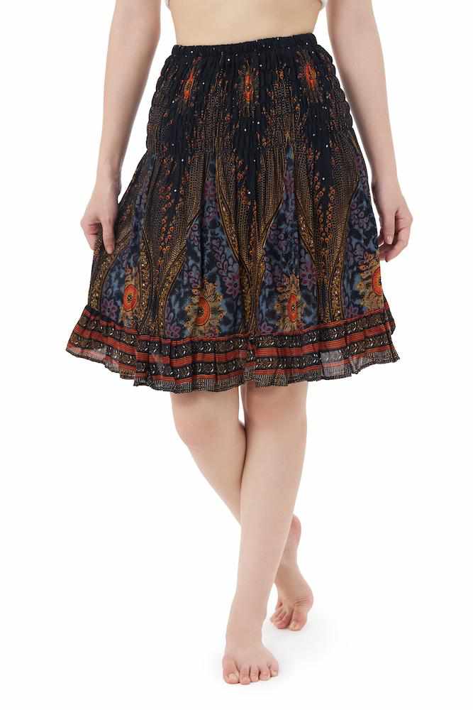 HIGH WAISTED FLORAL SKIRT - Lannaclothesdesign Shop