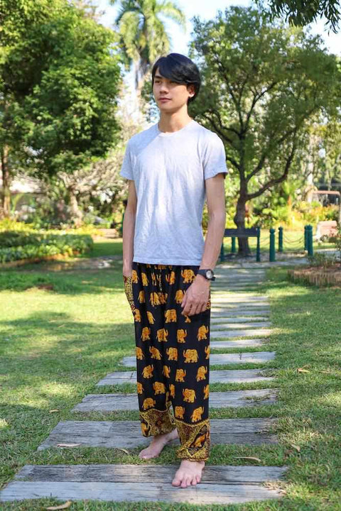 MENS LOUNGE BOHO PANTS-Men Pants-Lannaclothesdesign Shop-Lannaclothesdesign Shop