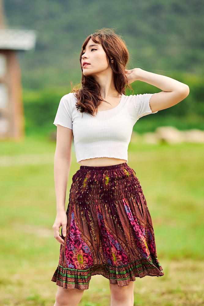 HIGH WAISTED FLORAL SKIRT - Lannaclothesdesign Shop