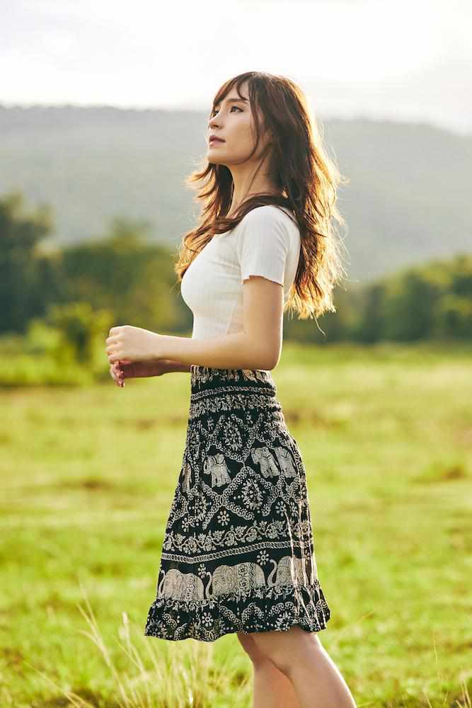ELEPHANT PRINT SHORT BOHO SKIRT - Lannaclothesdesign Shop