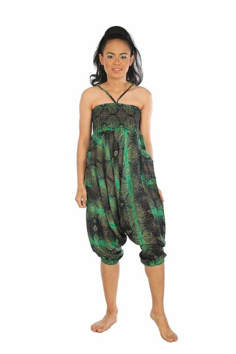 Baggy Harem Pants-Harem Jumpsuit-Lannaclothesdesign Shop-Green-Small-Medium-Lannaclothesdesign Shop