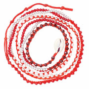 Beaded Boho Wrap Bracelet-Bracelet-Lannaclothesdesign Shop-Red-Lannaclothesdesign Shop